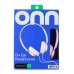 onn On-Ear Headphones, Pink - Image 4