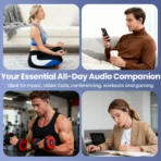 ETEPEHI Wireless Earbuds, Bluetooth 5.4 Open Ear Earbuds with Full-Color LCD Touchscreen Charging Case, 48H Playtime, Bluetooth Headphones for Running Workout Sports - Image 7