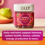OLLY Women's Multivitamin Gummy Supplement, Vitamins A, D, C, E, Biotin, Folic Acid, 90 Count - Image 2