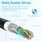 65W USB-C Charger Type C Port Adapter, for Thinkpad/Yoga, Dell, Chromebook 3100, Latitude 5420, Acer, Google Series Type C Charger Fast Charging - Image 5