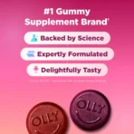 OLLY Women's Multivitamin Gummy Supplement, Vitamins A, D, C, E, Biotin, Folic Acid, 90 Count - Image 4