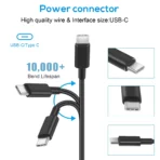 65W USB-C Charger Type C Port Adapter, for Thinkpad/Yoga, Dell, Chromebook 3100, Latitude 5420, Acer, Google Series Type C Charger Fast Charging - Image 9