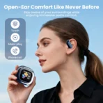 ETEPEHI Wireless Earbuds, Bluetooth 5.4 Open Ear Earbuds with Full-Color LCD Touchscreen Charging Case, 48H Playtime, Bluetooth Headphones for Running Workout Sports - Image 5