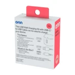 onn 12W Single USB-A Port Wall Charger with 3ft USB-C to USB Cable, Foldable Plug, White - Compatible with iPhone 17/16/15 Series, Samsung Galaxy, Google Pixel, and more - Image 8