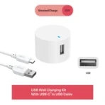 onn 12W Single USB-A Port Wall Charger with 3ft USB-C to USB Cable, Foldable Plug, White - Compatible with iPhone 17/16/15 Series, Samsung Galaxy, Google Pixel, and more - Image 5