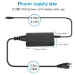 65W USB-C Charger Type C Port Adapter, for Thinkpad/Yoga, Dell, Chromebook 3100, Latitude 5420, Acer, Google Series Type C Charger Fast Charging - Image 2
