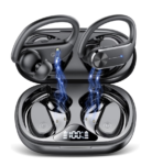 Wireless Earbuds - 68Hrs Bluetooth 5.3 Headphone Sport, 2025 Bluetooth Earbuds Stereo Deep Bass Over Ear Bud with Earhooks, ENC Noise Cancelling Mic, IP8 Waterproof Earphone