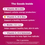 OLLY Women's Multivitamin Gummy Supplement, Vitamins A, D, C, E, Biotin, Folic Acid, 90 Count - Image 3