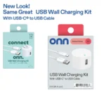 onn 12W Single USB-A Port Wall Charger with 3ft USB-C to USB Cable, Foldable Plug, White - Compatible with iPhone 17/16/15 Series, Samsung Galaxy, Google Pixel, and more - Image 9