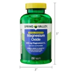 Spring Valley Magnesium Dietary Supplement Tablets for Bone and Muscle Health, 400 mg, 250 Count - Image 5